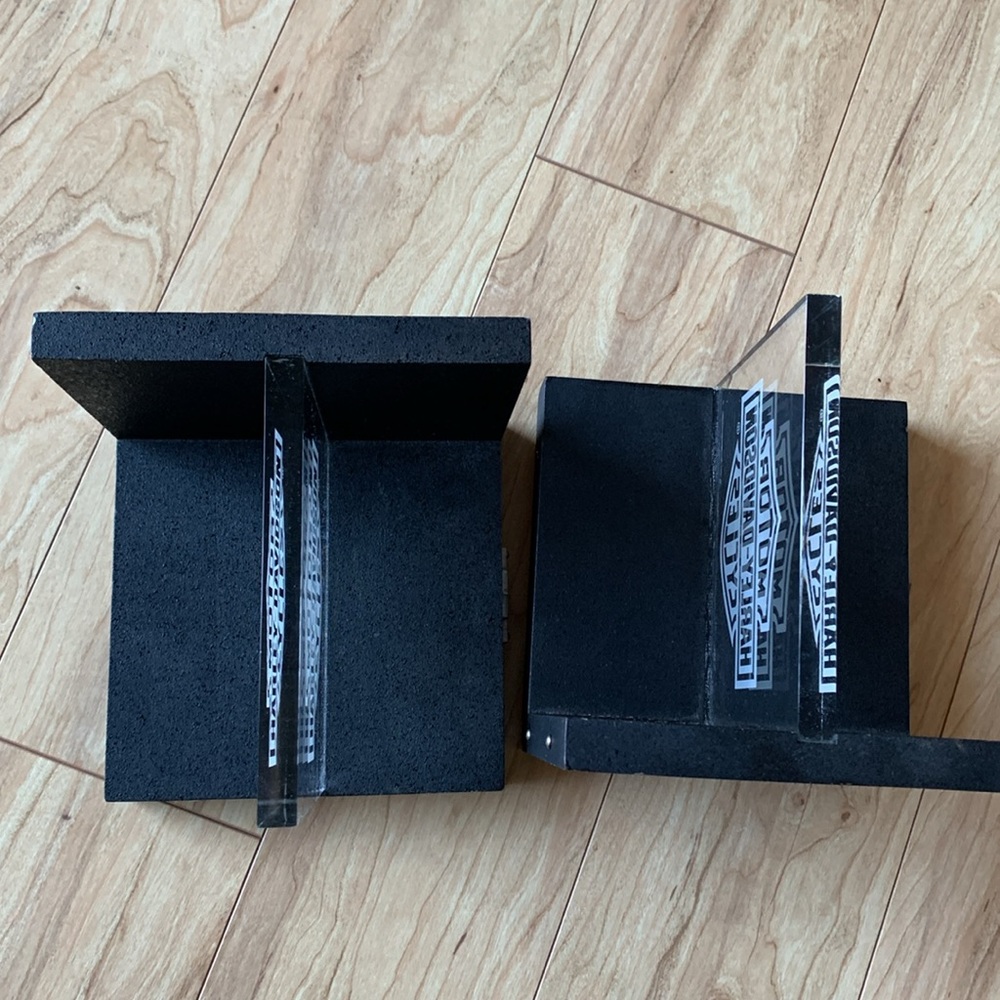 Harley Davidson set of bookends black and acrylic design - Picture 8 of 14